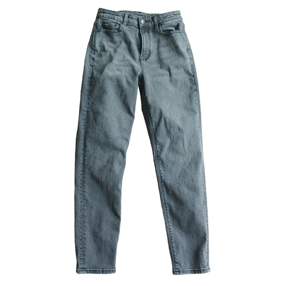 American Eagle Outfitters Denim - American Eagle Black Denim Stretch High Rise Mom Jeans Size 0